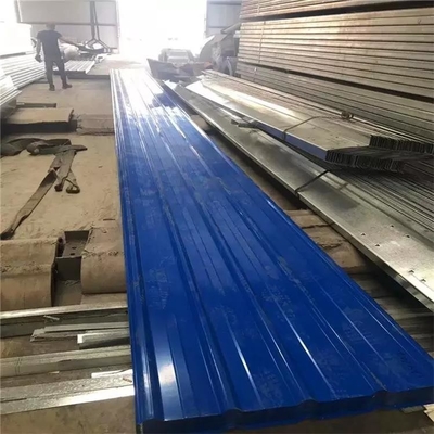Trapezoid Shape Corrugated Steel IBR DX51D PPGI Steel Sheet Wavy Roofing Sheet Sheet