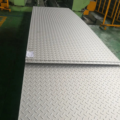 Slit Edge Embossed Stainless Steel Plate 304 316 Checkered Hot Rolled Sheet 20mm